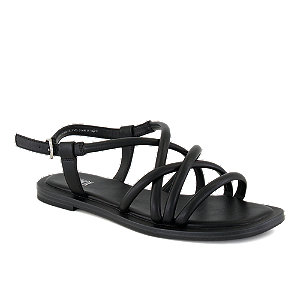 Oxmox Damen Flache Sandalette Schwarz von Oxmox