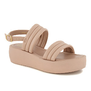 Oxmox Damen Hohe Sandalette Beige von Oxmox