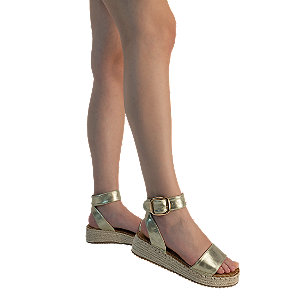 Oxmox Damen Hohe Sandalette Gold von Oxmox