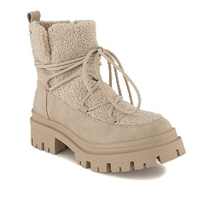 Oxmox Damen Schnürboot Beige von Oxmox