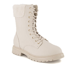 Oxmox Mädchen Schnürboot Creme