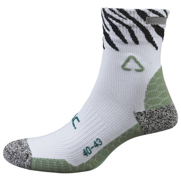 P.A.C. - 6.2 Running Reflective Pro Mid Compression - Laufsocken Gr 40-43;44-47 grau von P.A.C.