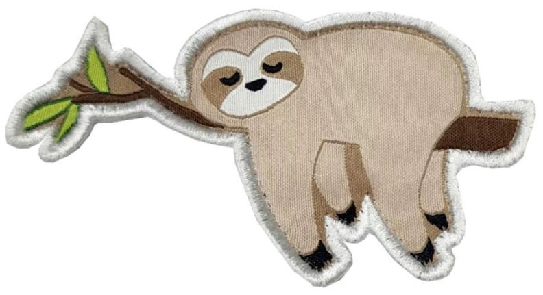 P.A.C. DIY Patch - sloth (Grösse: one si) von P.A.C