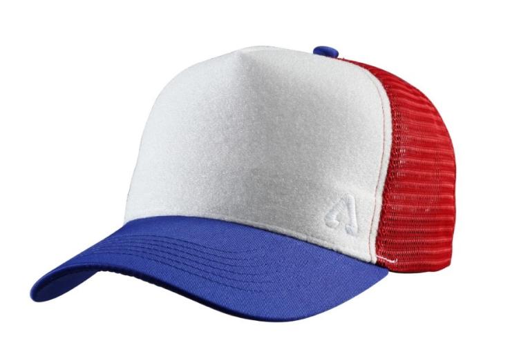 P.A.C. DIY Trucker Cap Blank - blue/red (Grösse: one si) von P.A.C