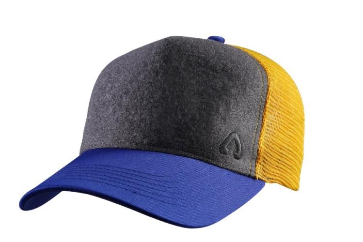 P.A.C. DIY Trucker Cap Blank - blue/yellow (Grösse: one si) von P.A.C