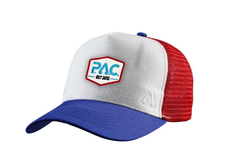 P.A.C. DIY Trucker Cap - blue/red est.2012 (Grösse: one si) von P.A.C