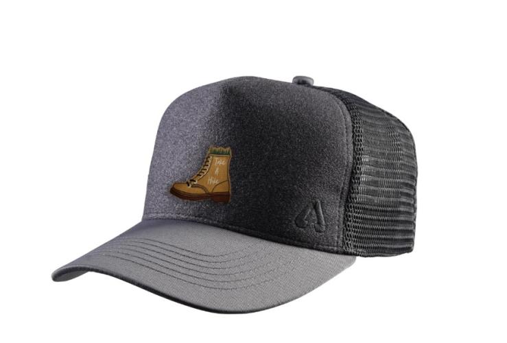 P.A.C. DIY Trucker Cap - grey hiking boot (Grösse: one si) von P.A.C