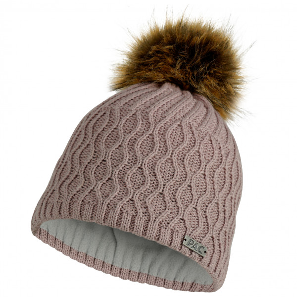 P.A.C. - Kids Kisala Pom Beanie - Mütze Gr One Size beige;rot von P.A.C.