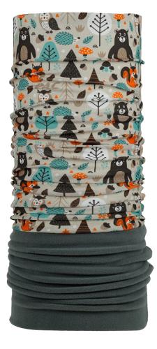 P.A.C. Kids Recycling Fleece - fox & bear (Grösse: one si) von P.A.C