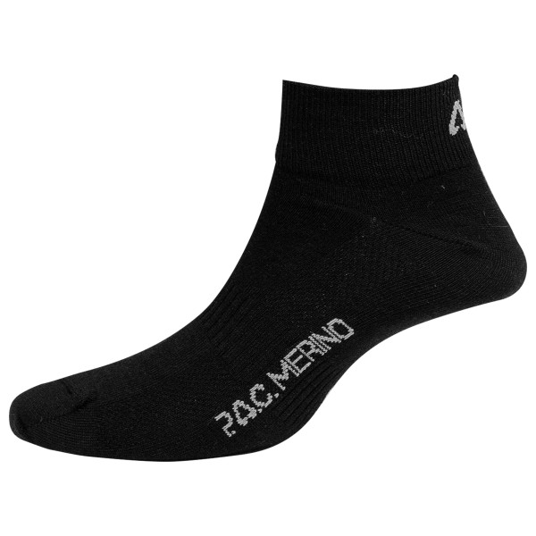 P.A.C. - Merino Quarter - Multifunktionssocken Gr 35-38;39-42;43-47 schwarz von P.A.C.