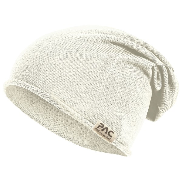 P.A.C. - Nature Merin 100% Recycled Merino Beanie - Mütze Gr One Size beige/weiß von P.A.C.