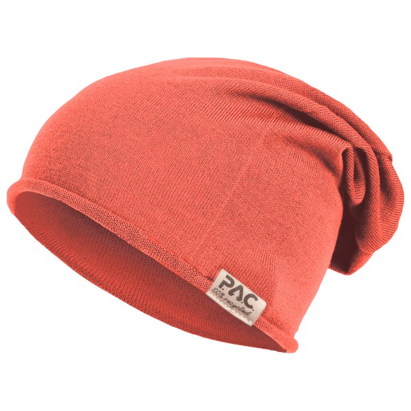 P.A.C. - Nature Merin 100% Recycled Merino Beanie - Mütze Gr One Size rot von P.A.C.