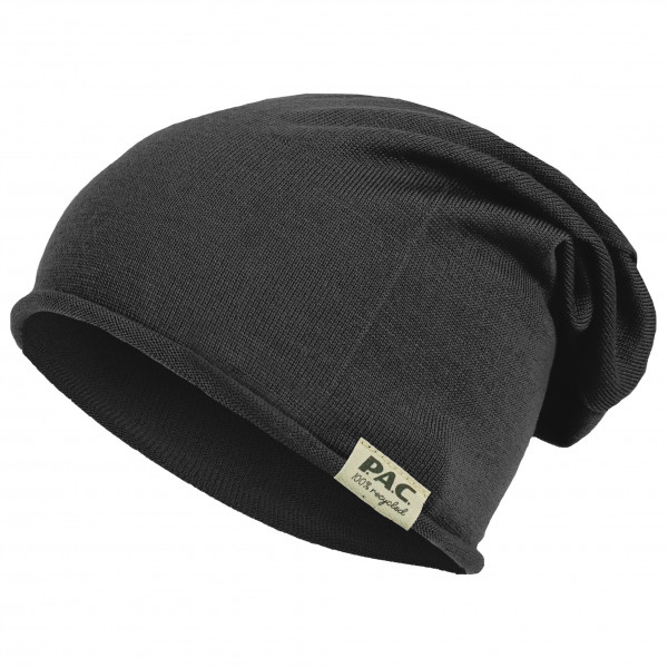 P.A.C. - Nature Merin 100% Recycled Merino Beanie - Mütze Gr One Size schwarz/grau von P.A.C.