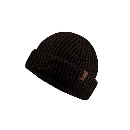 P.A.C. Nature Salor 100% Recycled Merino Beanie - black (Grösse: one si) von P.A.C