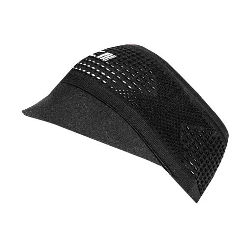 P.A.C. Recycled Seamless Visor Headband - total black (Grösse: one si) von P.A.C