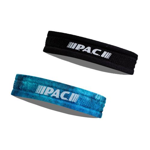 P.A.C. Recycled Slim Seamless Mesh Headband - black/stellaris (Grösse: one si) von P.A.C