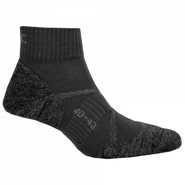 P.A.C. - TR 1.2 Trekking Merino Short Cool - Wandersocken Gr 40-43;44-47 blau/schwarz;schwarz von P.A.C.