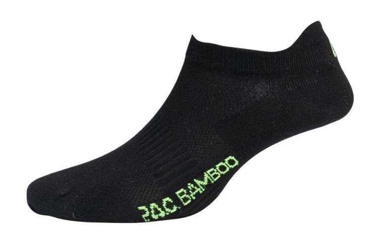 P.A.C.Bamboo Footie Unisex - black (Grösse: 35-38) von P.A.C