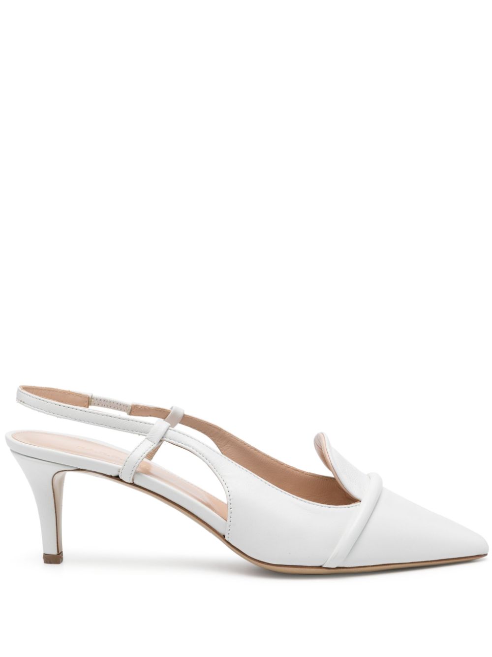 P.A.R.O.S.H. 65mm slingback pumps - White von P.A.R.O.S.H.