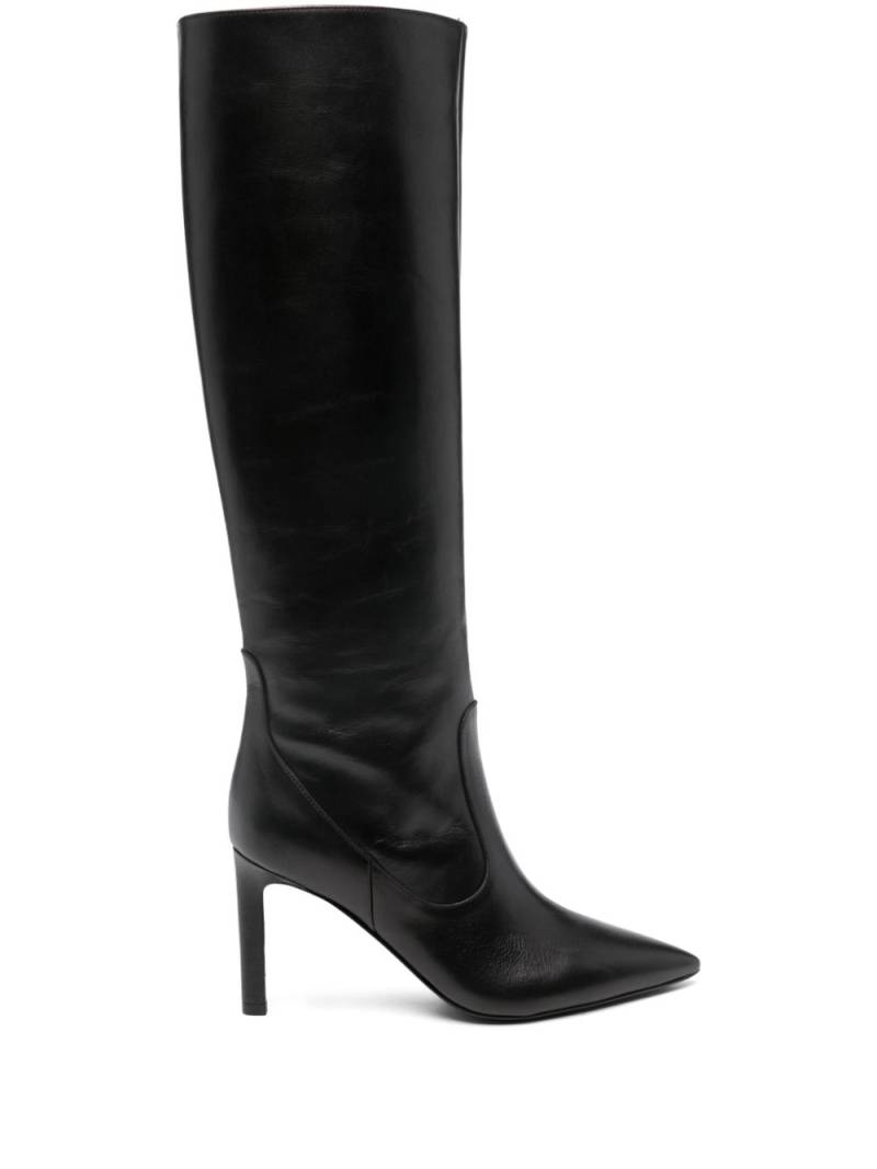 P.A.R.O.S.H. 95mm leather boots - Black von P.A.R.O.S.H.