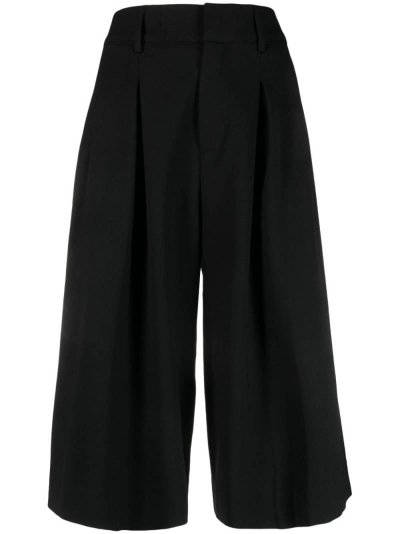 P.A.R.O.S.H. Liliuxy wide-leg cropped culottes - Black von P.A.R.O.S.H.