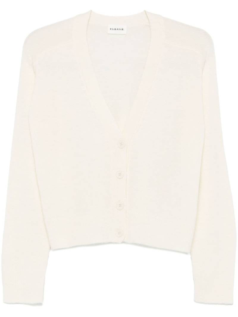 P.A.R.O.S.H. Loos cardigan - White von P.A.R.O.S.H.