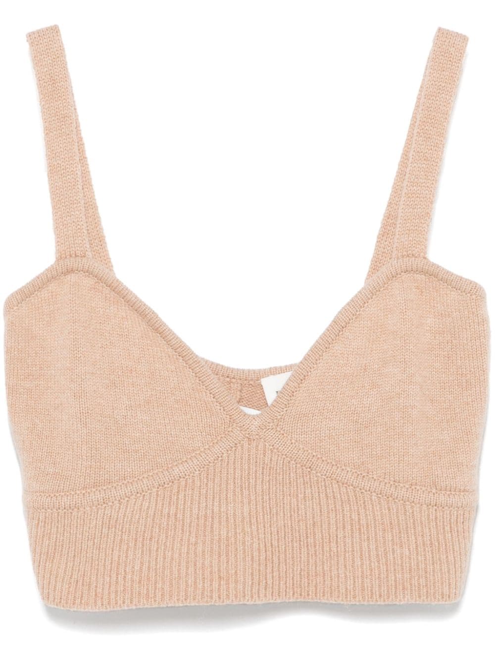 P.A.R.O.S.H. Loos crop top - Neutrals von P.A.R.O.S.H.