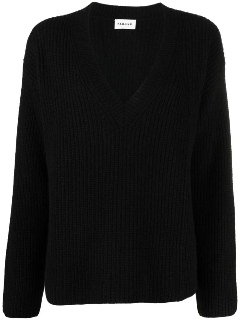 P.A.R.O.S.H. Maglia cashmere jumper - Black von P.A.R.O.S.H.