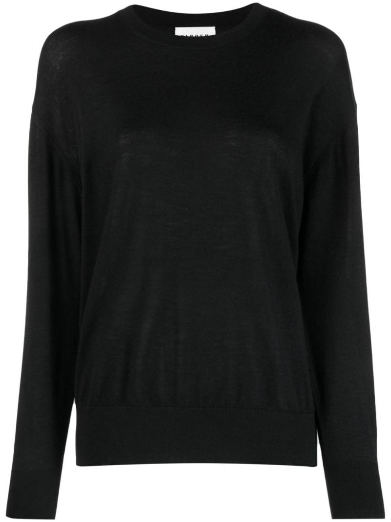 P.A.R.O.S.H. Maglia round-neck fine-ribbed jumper - Black von P.A.R.O.S.H.