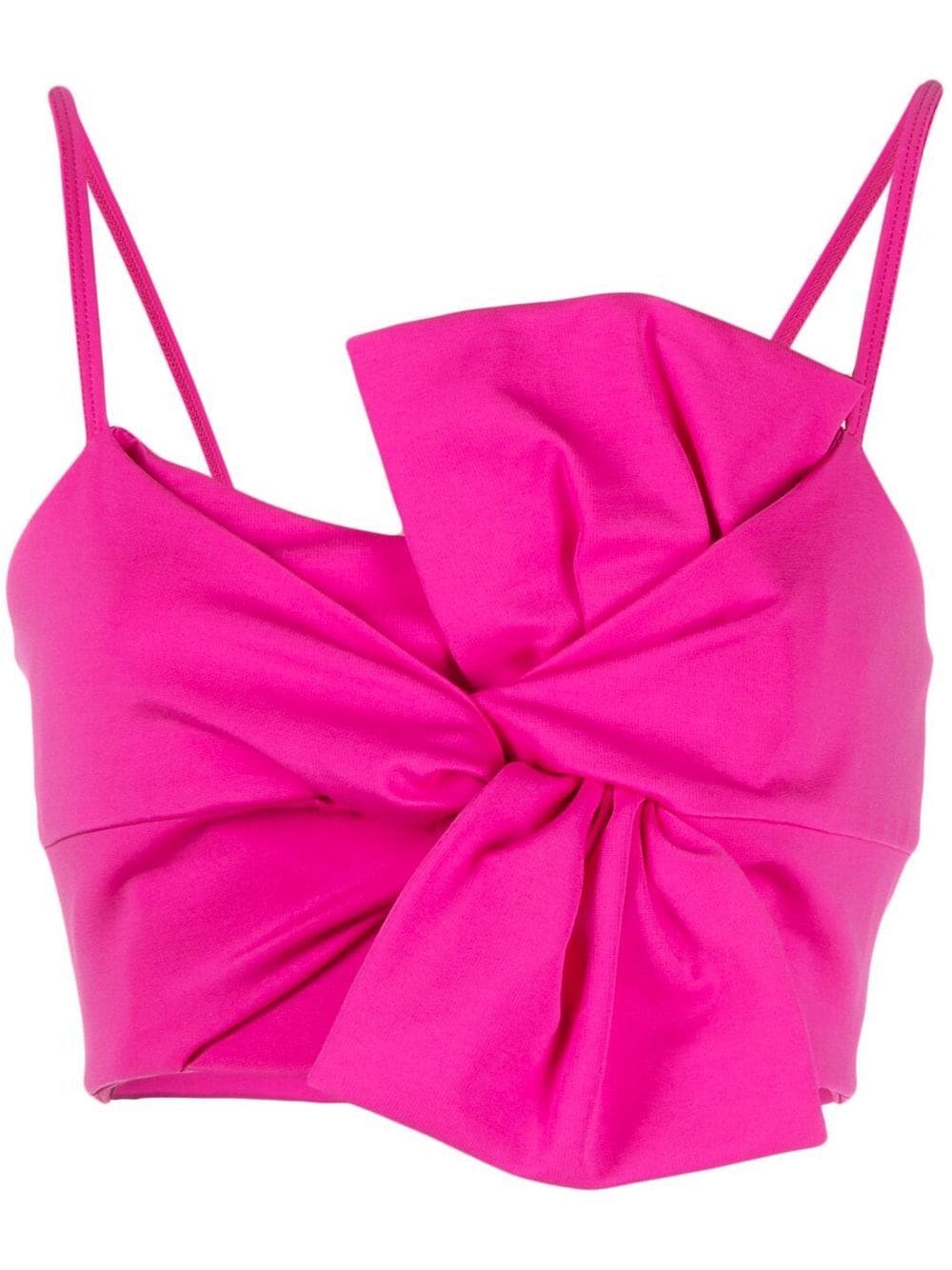 P.A.R.O.S.H. Renny bow-detail crop top - Pink von P.A.R.O.S.H.