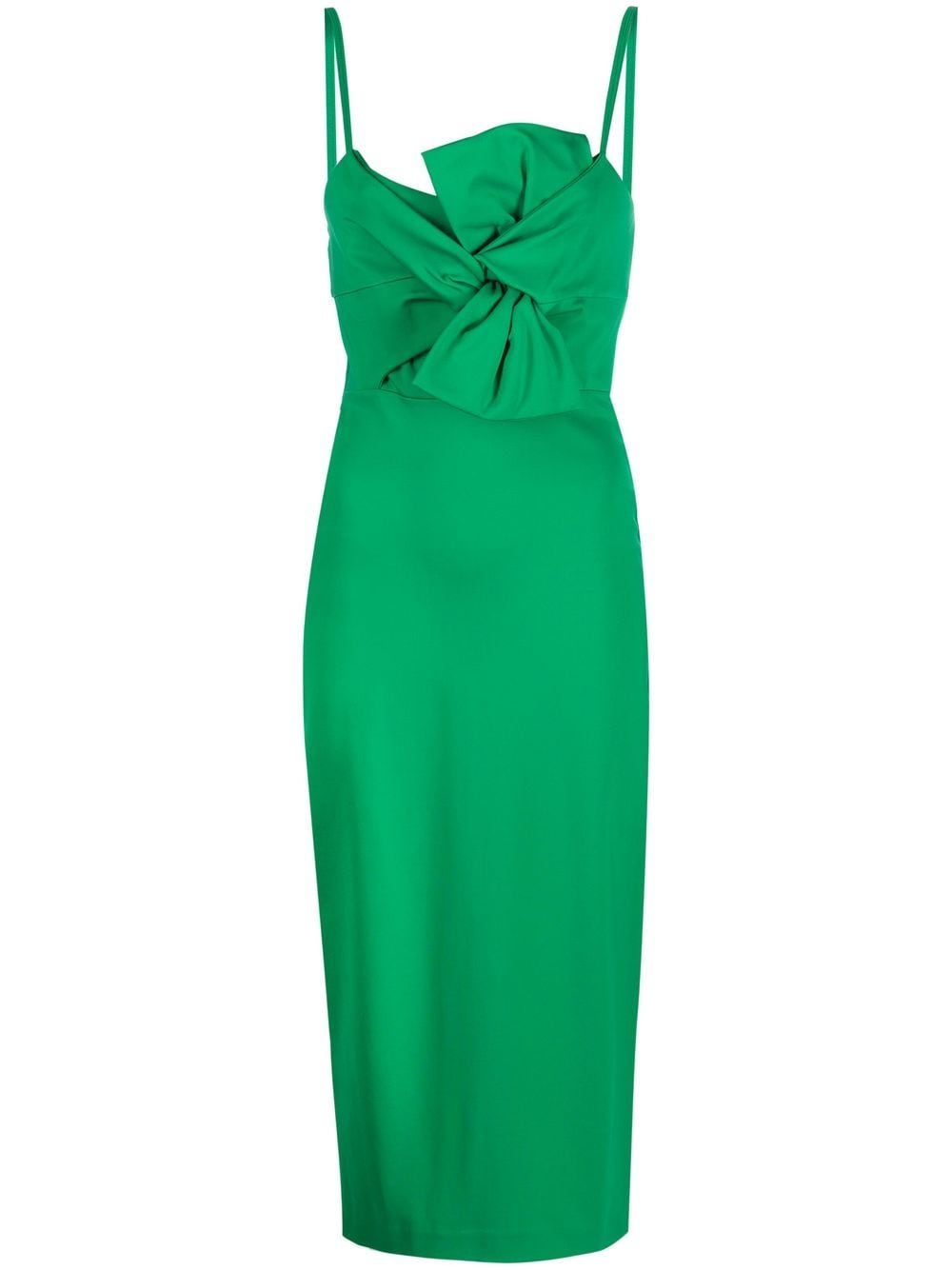 P.A.R.O.S.H. 'Renny' bow-detail midi dress - Green von P.A.R.O.S.H.