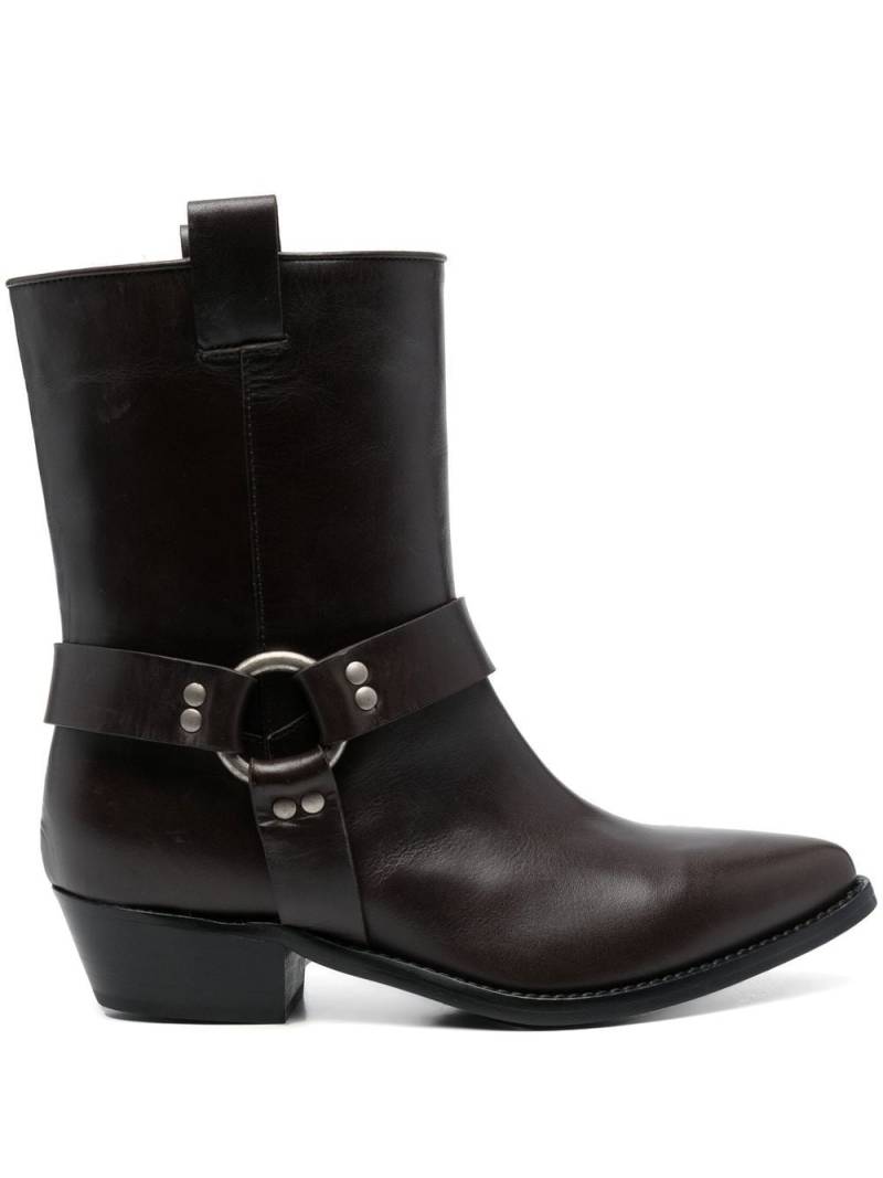 P.A.R.O.S.H. Stivale ankle cowboy-style boots - Brown von P.A.R.O.S.H.