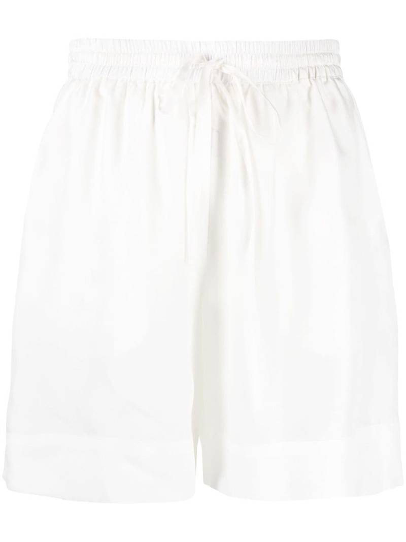 P.A.R.O.S.H. Sunny drawstring slip-pocket shorts - White von P.A.R.O.S.H.