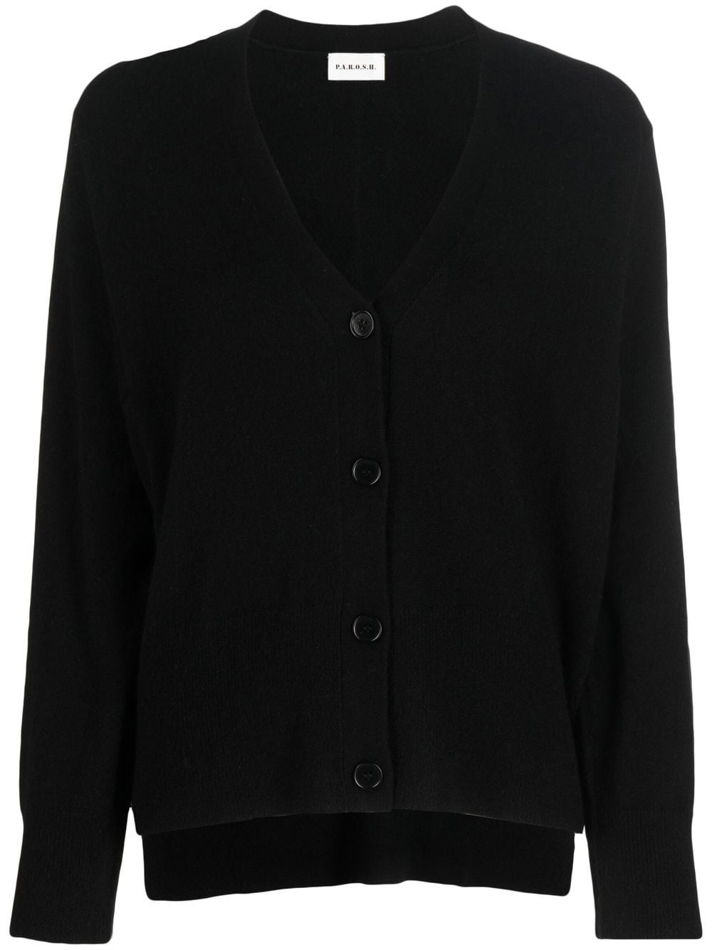 P.A.R.O.S.H. V-neck cashmere cardigan - Black von P.A.R.O.S.H.