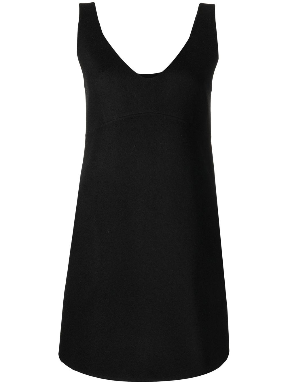 P.A.R.O.S.H. V-neck shift mini dress - Black von P.A.R.O.S.H.