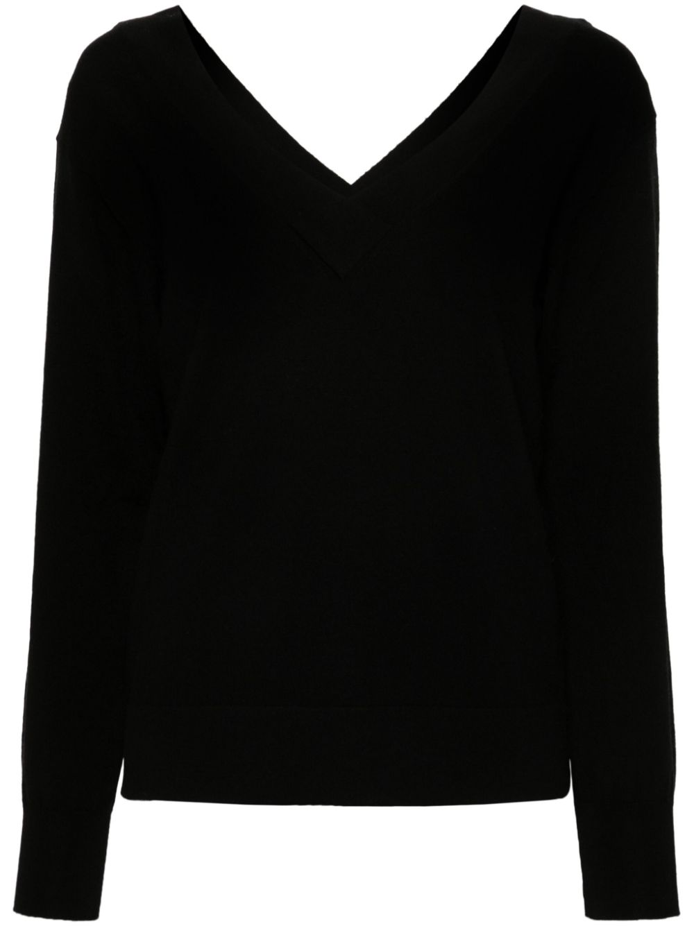 P.A.R.O.S.H. V-neck sweater - Black von P.A.R.O.S.H.