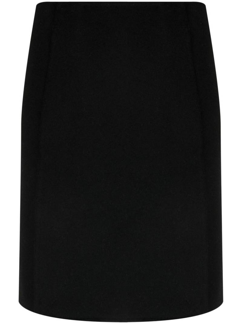 P.A.R.O.S.H. above-knee wool skirt - Black von P.A.R.O.S.H.