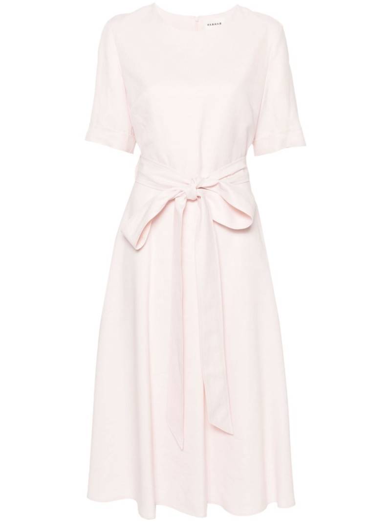 P.A.R.O.S.H. belted flared midi dress - Pink von P.A.R.O.S.H.