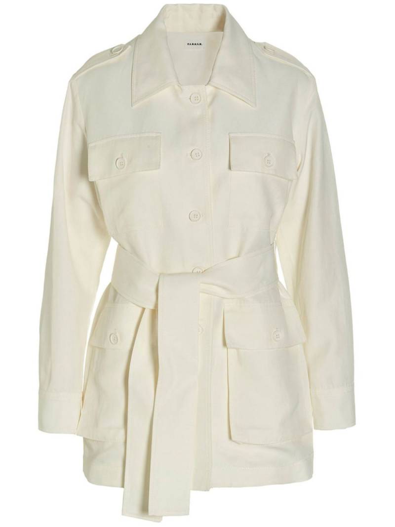 P.A.R.O.S.H. belted jacket - White von P.A.R.O.S.H.