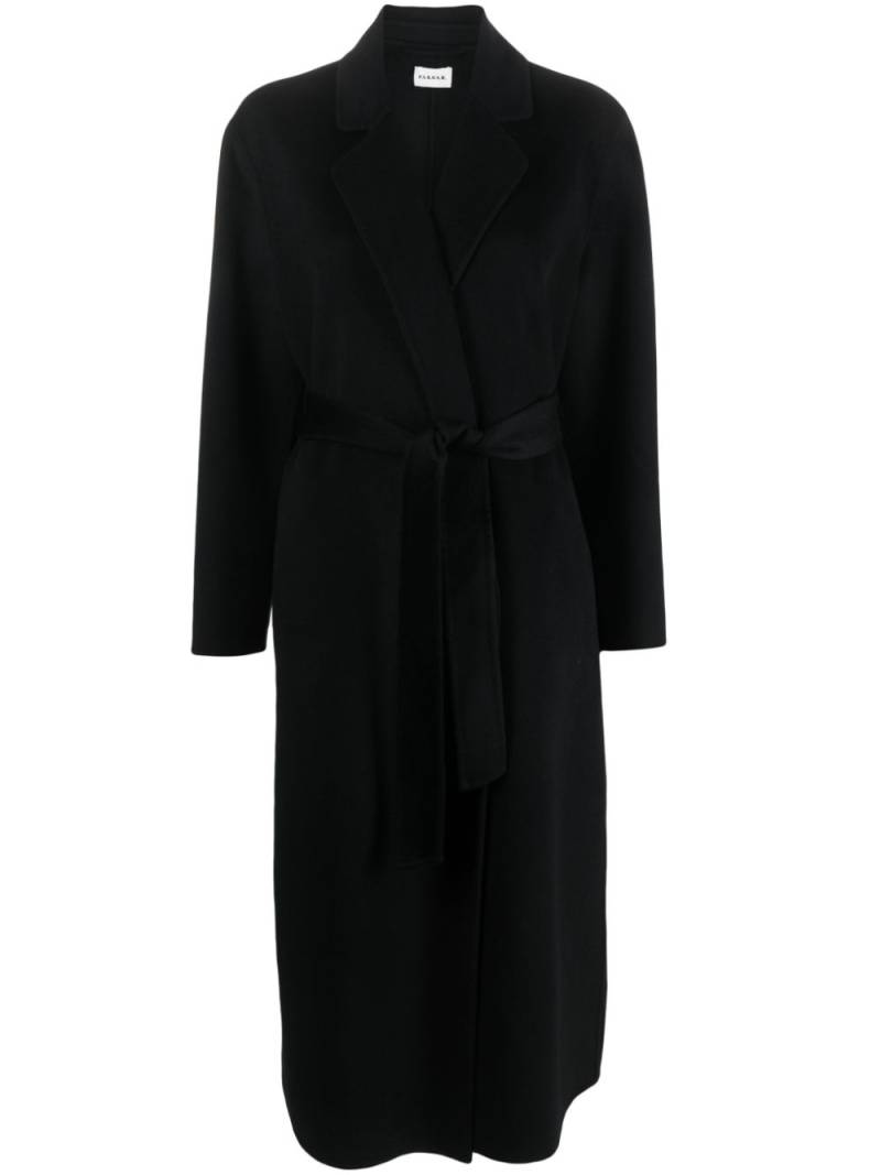 P.A.R.O.S.H. belted-waist cashmere midi coat - Black von P.A.R.O.S.H.