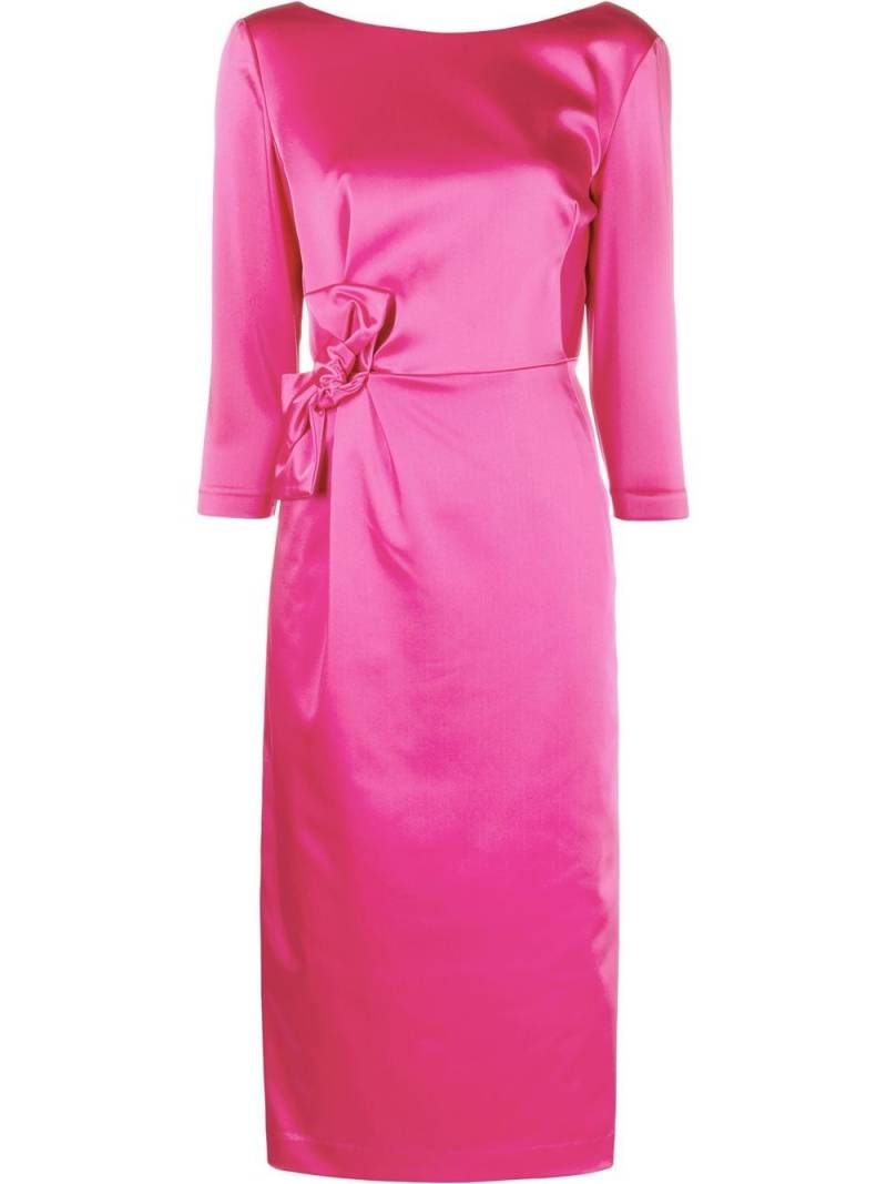 P.A.R.O.S.H. bow-detail midi dress - Pink von P.A.R.O.S.H.