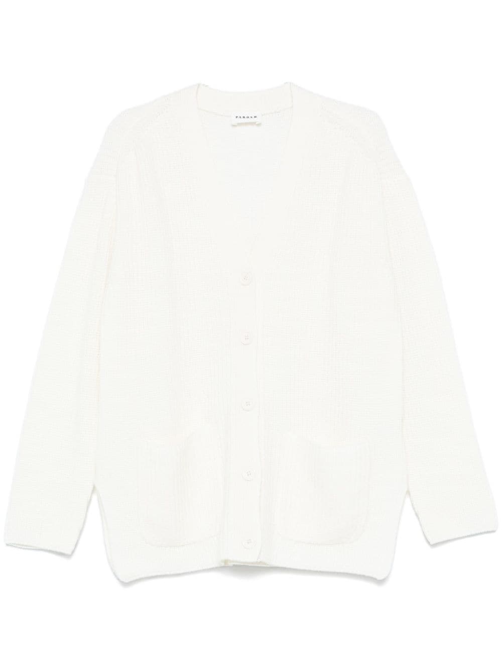 P.A.R.O.S.H. cashmere cardigan - White von P.A.R.O.S.H.