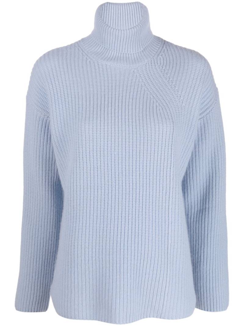 P.A.R.O.S.H. cashmere high-neck jumper - Blue von P.A.R.O.S.H.