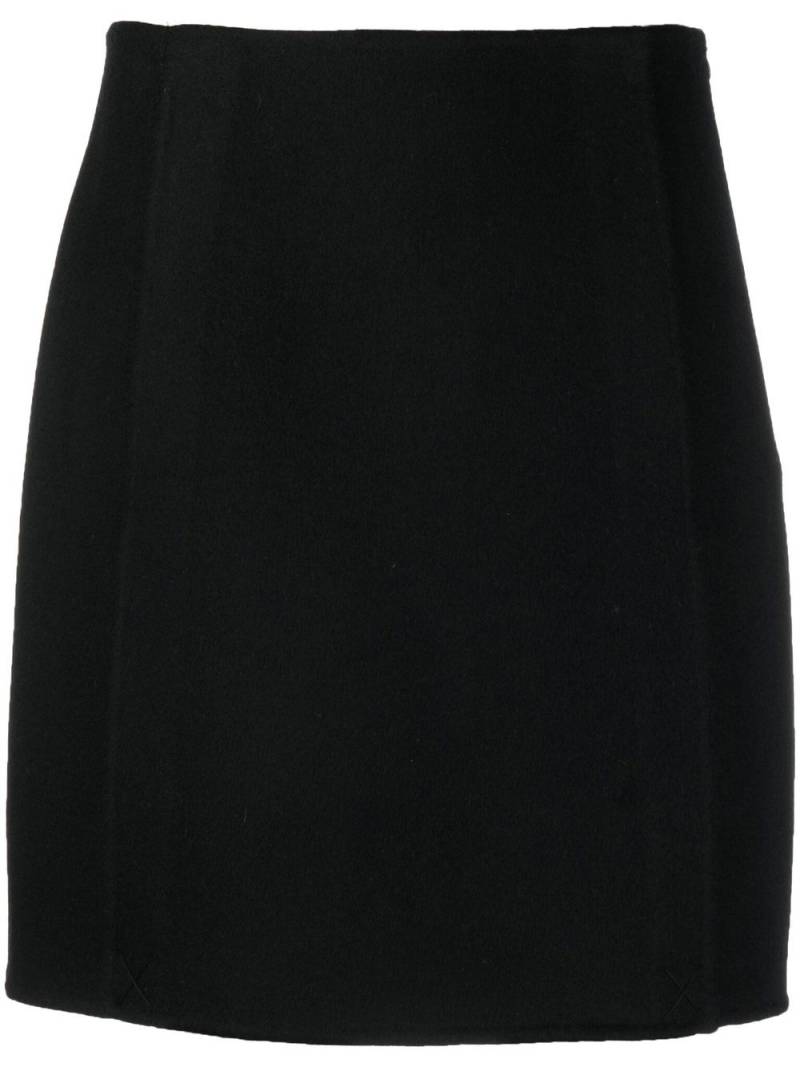 P.A.R.O.S.H. concealed wrap-design skirt - Black von P.A.R.O.S.H.