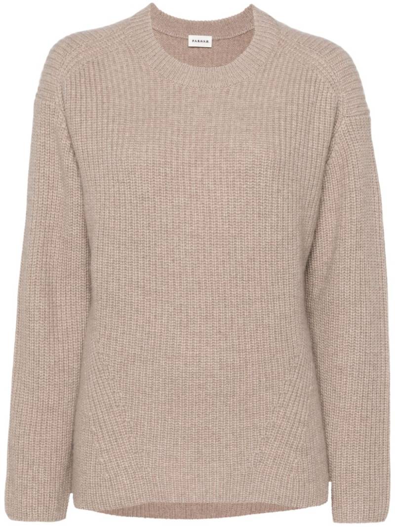 P.A.R.O.S.H. crew-neck cashmere jumper - Neutrals von P.A.R.O.S.H.