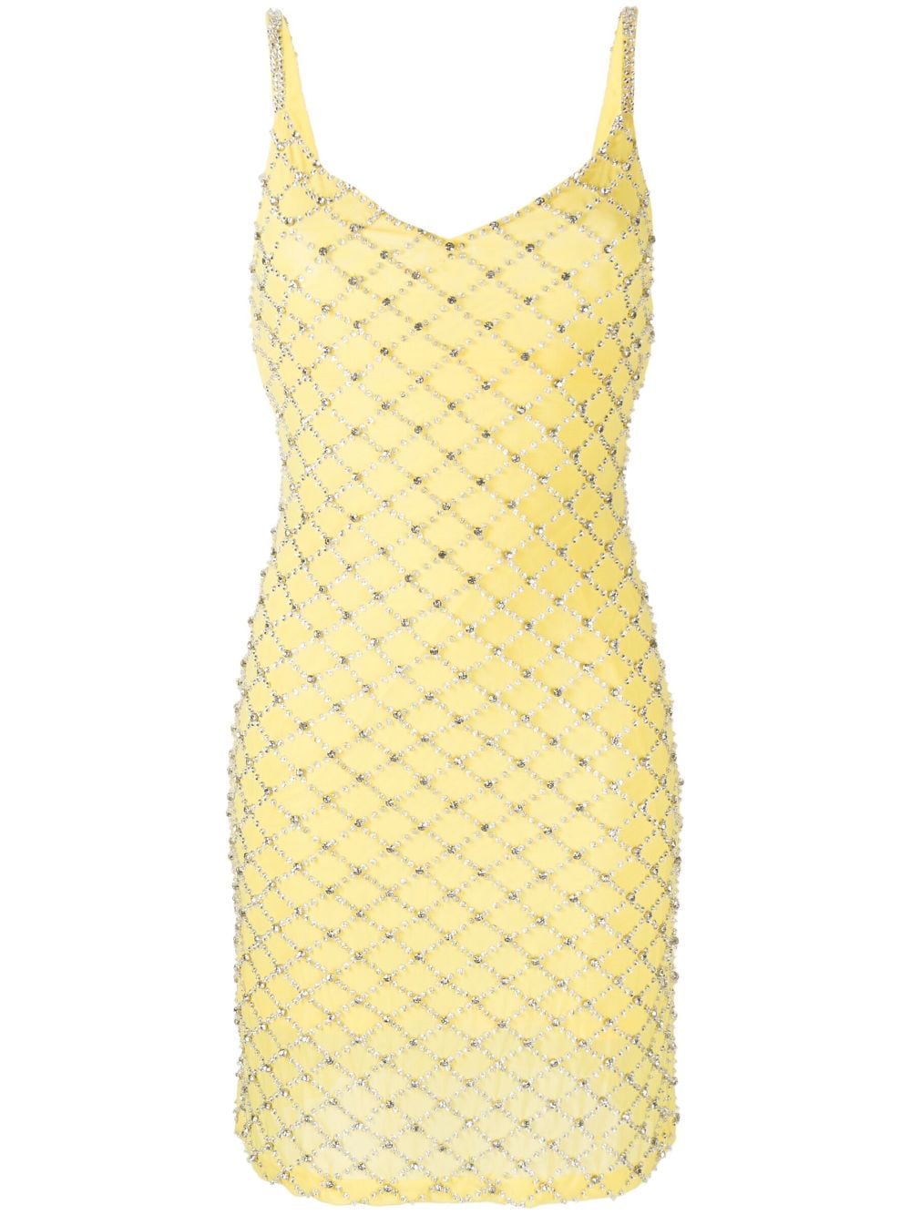 P.A.R.O.S.H. crystal-embellished slip dress - Yellow von P.A.R.O.S.H.
