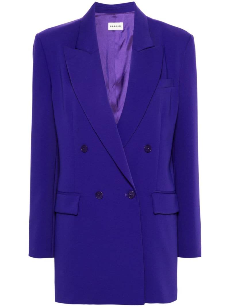 P.A.R.O.S.H. double-breasted blazer - Purple von P.A.R.O.S.H.