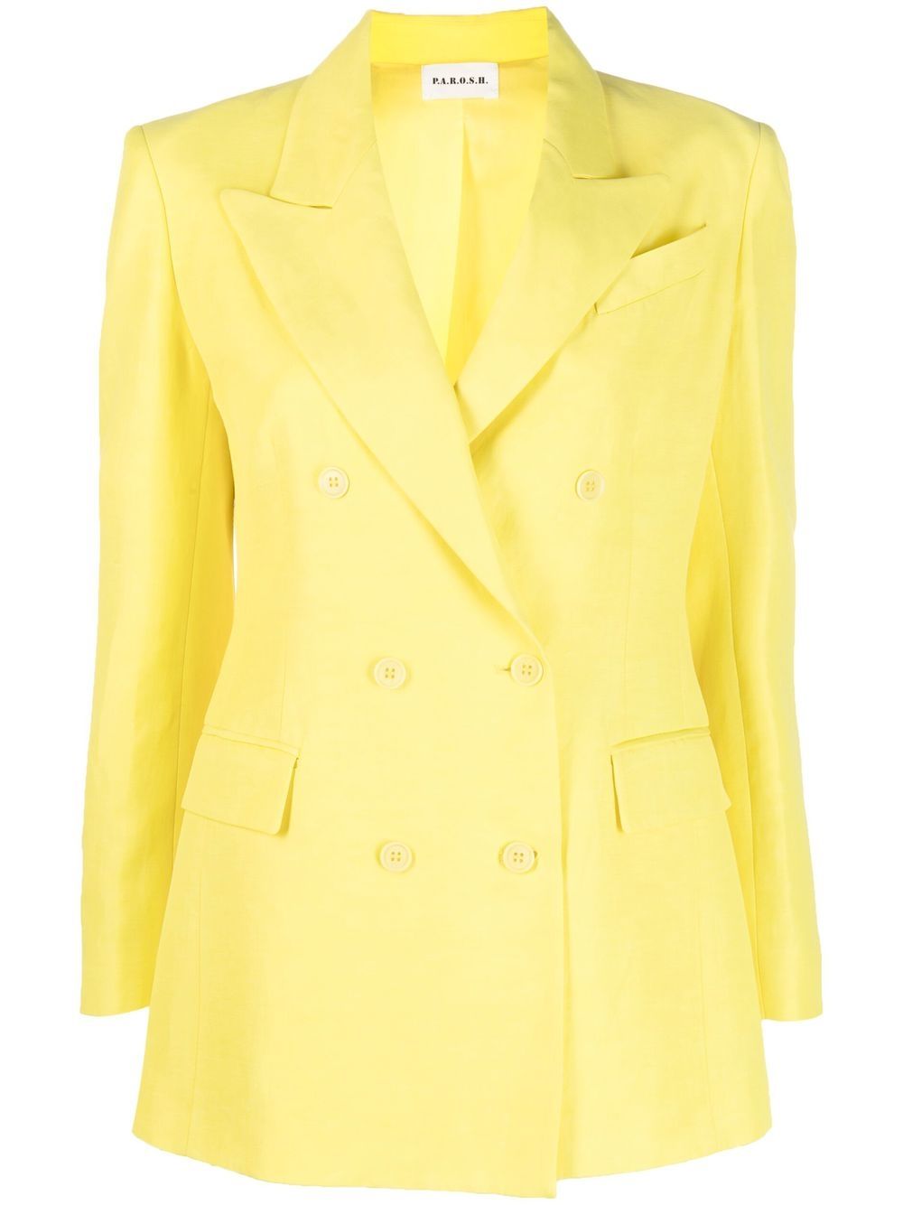 P.A.R.O.S.H. double-breasted blazer - Yellow von P.A.R.O.S.H.