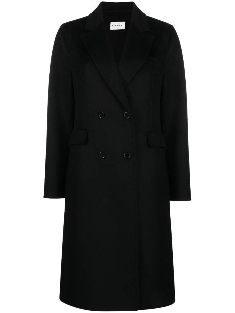 P.A.R.O.S.H. double-breasted wool coat - Black von P.A.R.O.S.H.