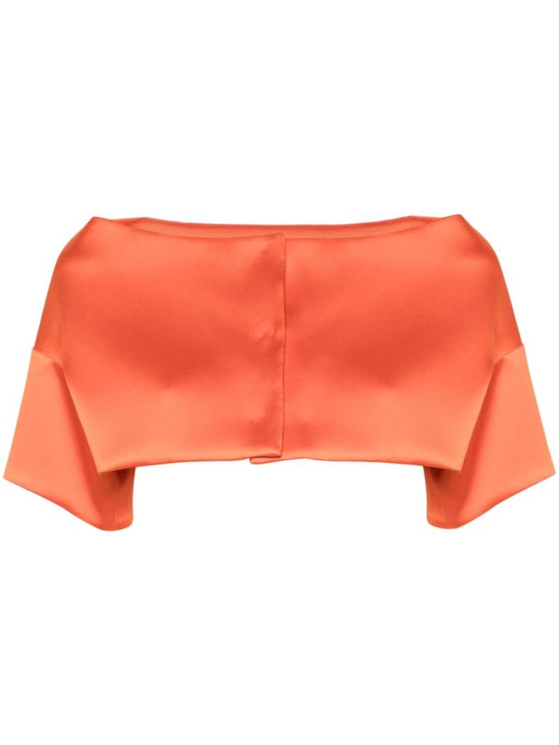 P.A.R.O.S.H. drop-shoulder cropped jacket - Orange von P.A.R.O.S.H.